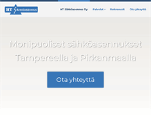 Tablet Screenshot of htsahkoasennus.fi